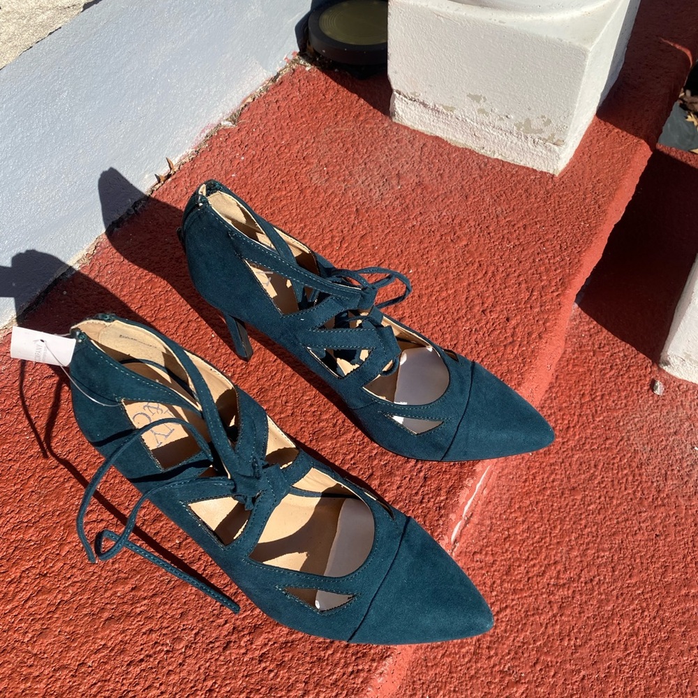 New York & Company Teal Women's Heels
